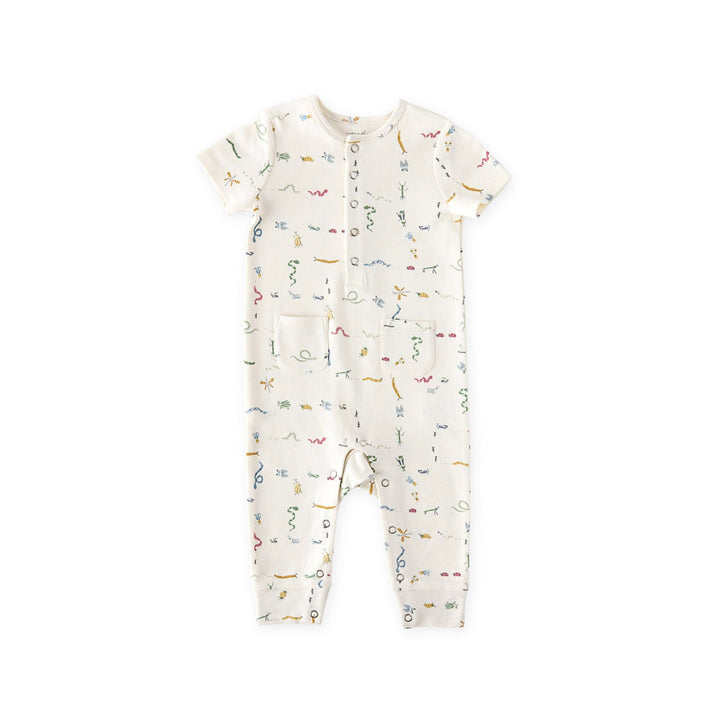 PEHR BEBE NIÑO PIJAMA HENLEY CRAWLING CRITTERS