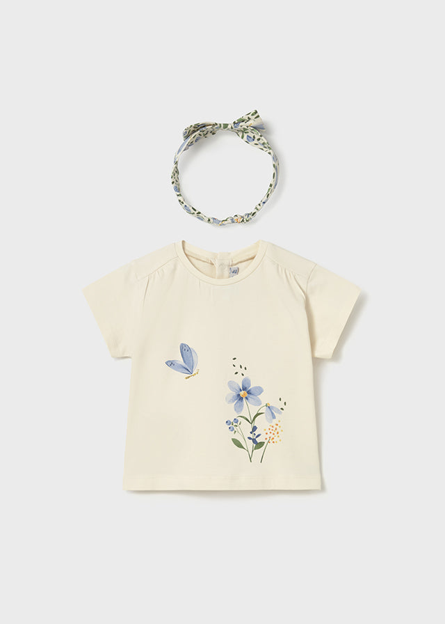 Mayoral Tshirt M/c con Vincha Hueso para Niña