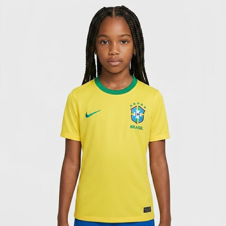 NIKE NIÑO TSHIRT CBF Y DF TP HM CANARY/LIGHT MENTA/GEODE TEAL