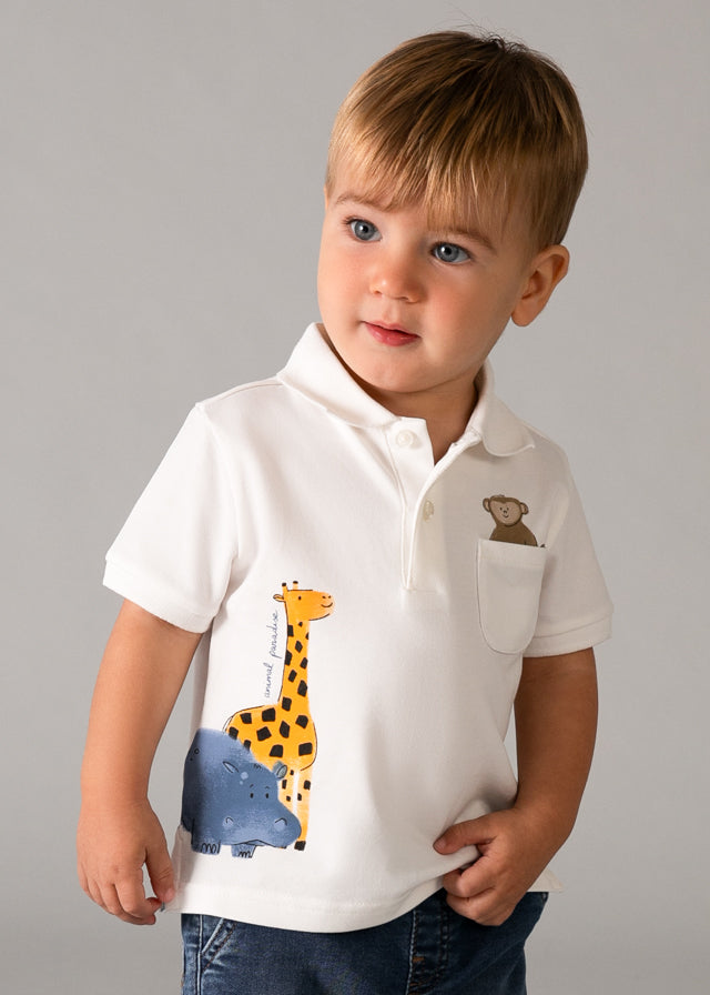 Mayoral Polo M/c Animal Nata para Niño