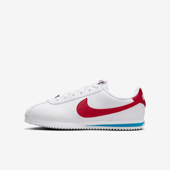 NIKE NIÑO ZAPATILLA KIDS CORTEZ BG WHT/VARSITY RED/BLU