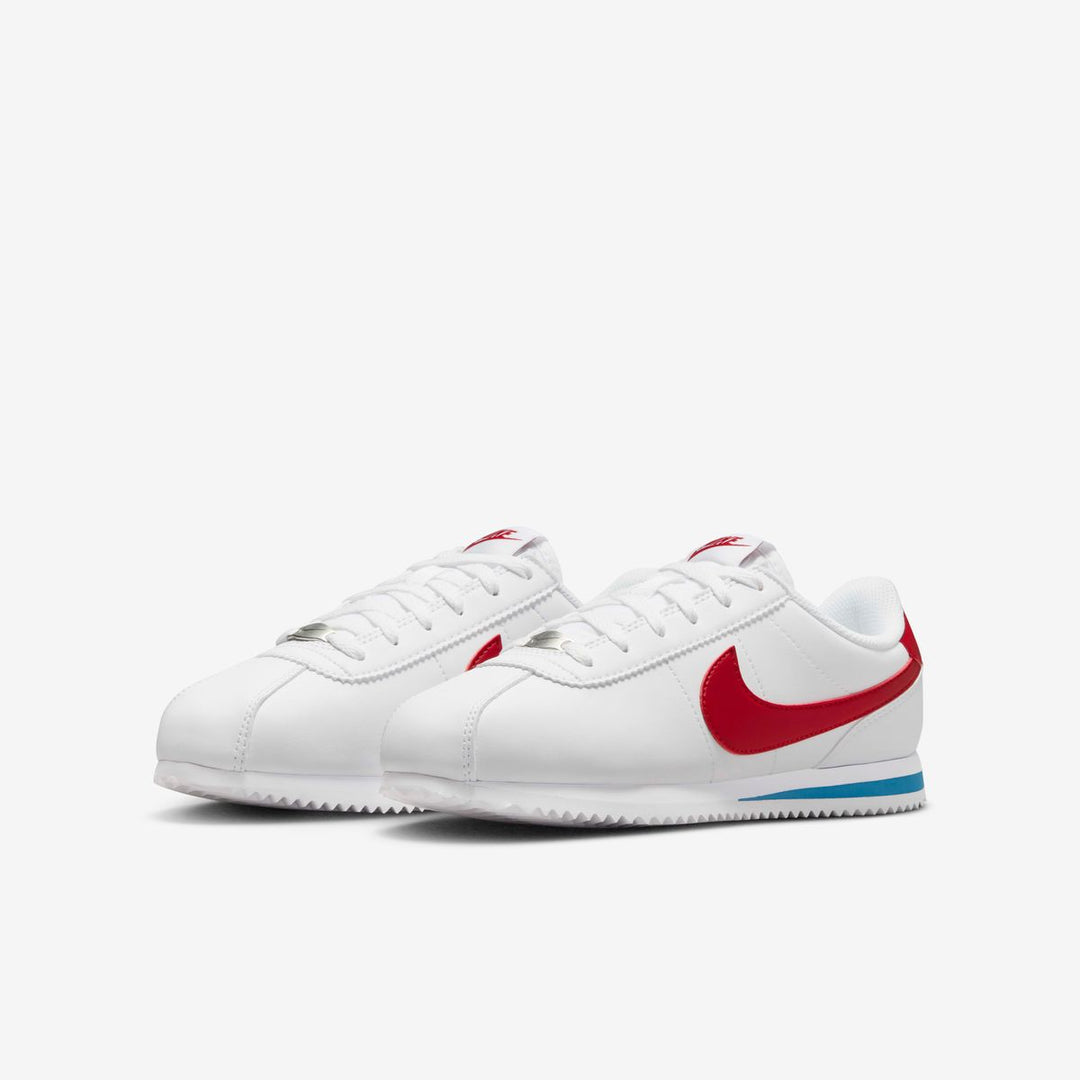NIKE NIÑO ZAPATILLA KIDS CORTEZ BG WHT/VARSITY RED/BLU