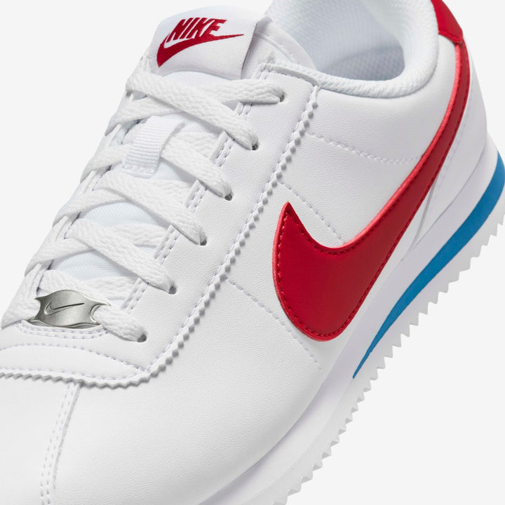 NIKE NIÑO ZAPATILLA KIDS CORTEZ BG WHT/VARSITY RED/BLU