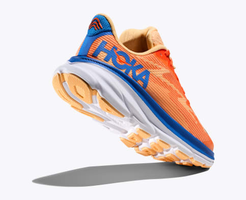 HOKA NIÑO ZAPATILLA CLIFTON 9 YOUTH VIBRANT ORANGE/IMPALA