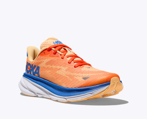 HOKA NIÑO ZAPATILLA CLIFTON 9 YOUTH VIBRANT ORANGE/IMPALA