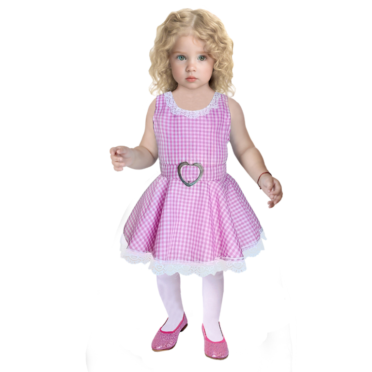 DISFRACES BEBE NIÑA DISFRAZ MUNECA ROSA