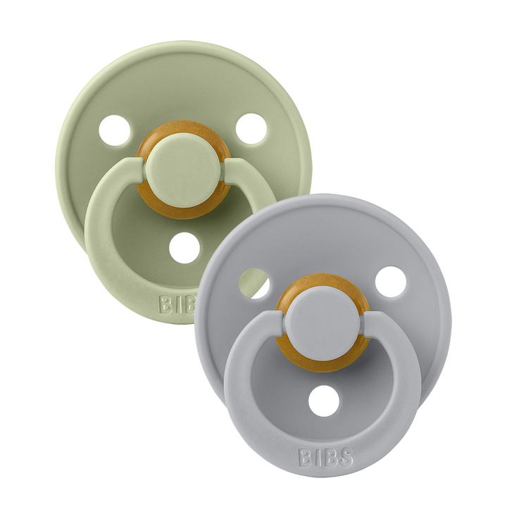 BIBS CHUPETE LATEX SIZE 2 SAGE/CLOUD 2PK