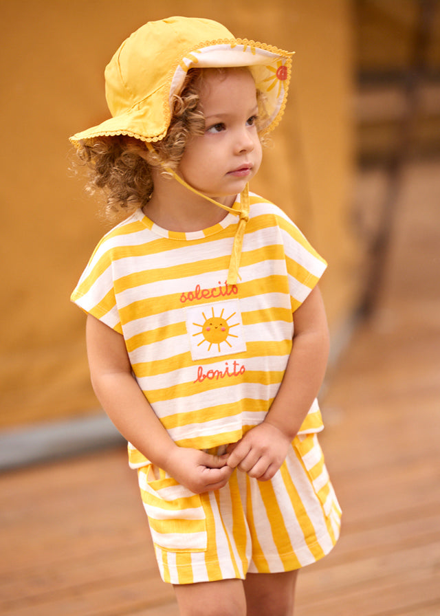 Mayoral Conjunto De Short Punto Granito Mimosa para Niña