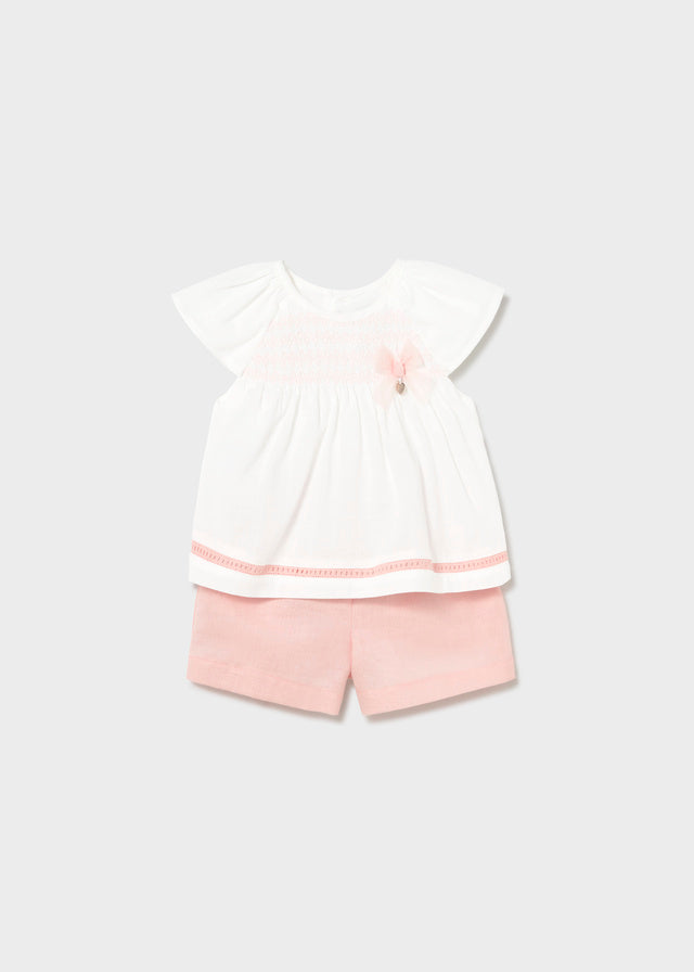 Mayoral Conjunto De Short Blossom para Bebé Niña