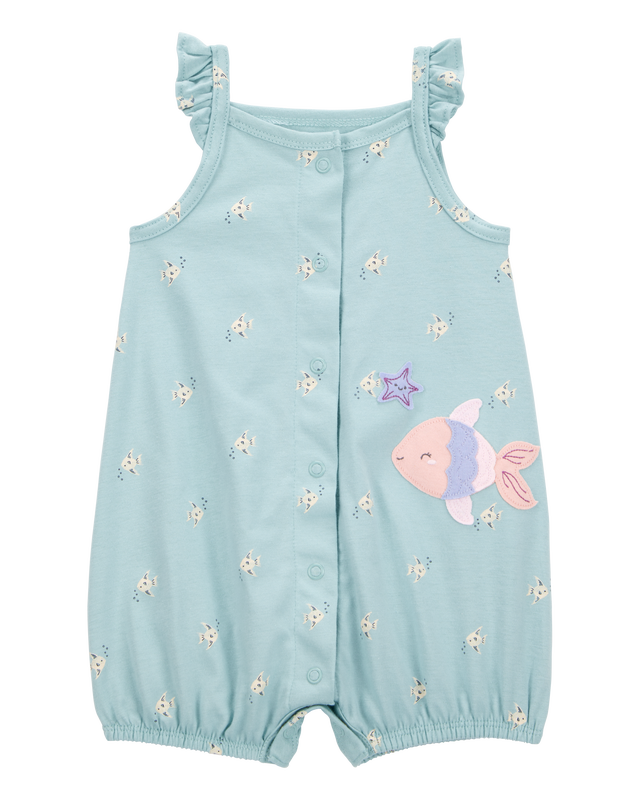 CARTERS BEBE NIÑA ROMPER BLUE