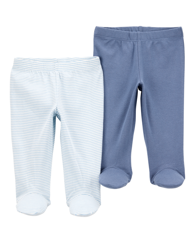 CARTERS BEBE NIÑO PANTALON BLUE 2PK