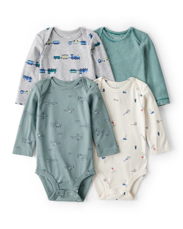 CARTERS BEBE NIÑO BODY SURTIDOS 4PCS