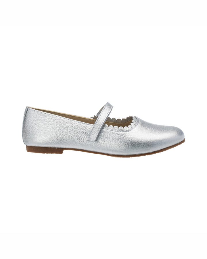 ELEPHANTITO BEBE NIÑA ZAPATO ARIA FLAT SILVER