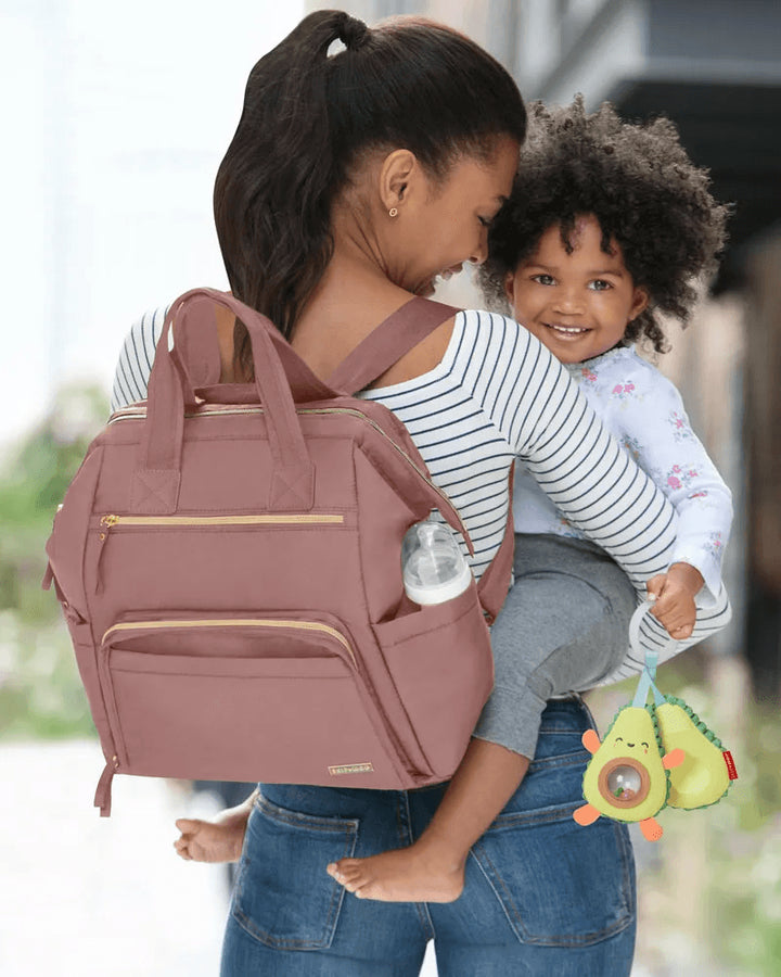 SKIP HOP BOLSA PAÑALERA MAINFRAME GRANDE OUVERTURE ROSA
