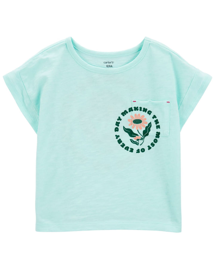 CARTERS NIÑA BLUSA TURQUOISE