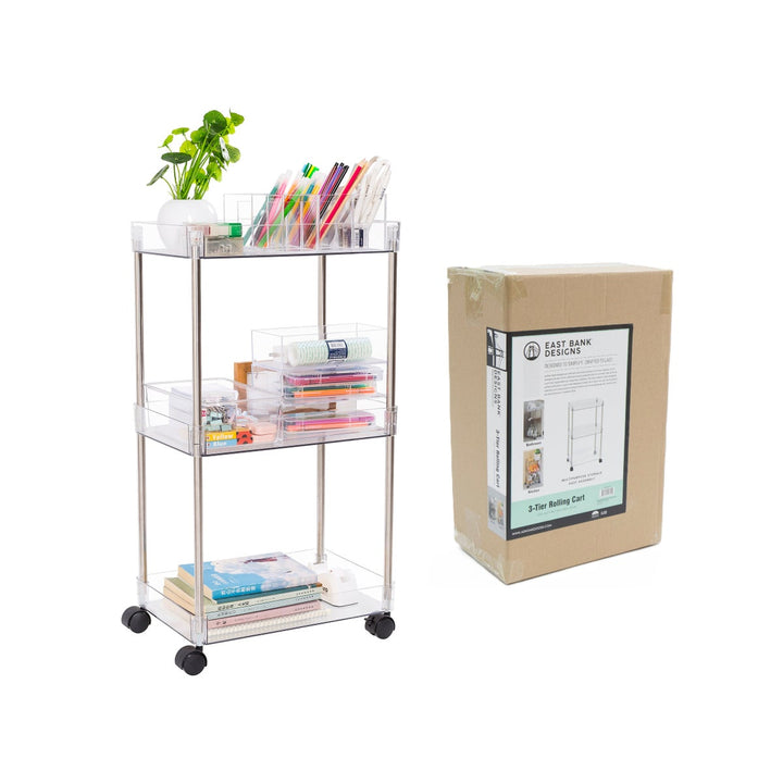 AMERICAN DREAM CARRITO ORGANIZADOR ACRILICO DE 3 NIVELES