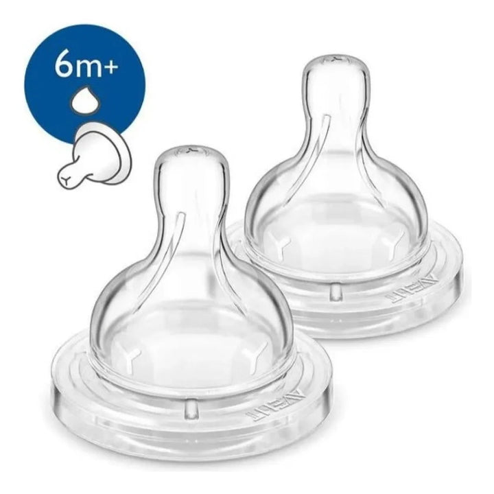 AVENT TETINA ANTICOLICO FLUJO ESPESO 6M 2PK