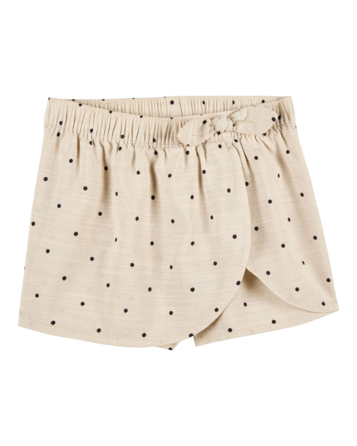 OSHKOSH NIÑA FALDA LINEN WRAP BROWN