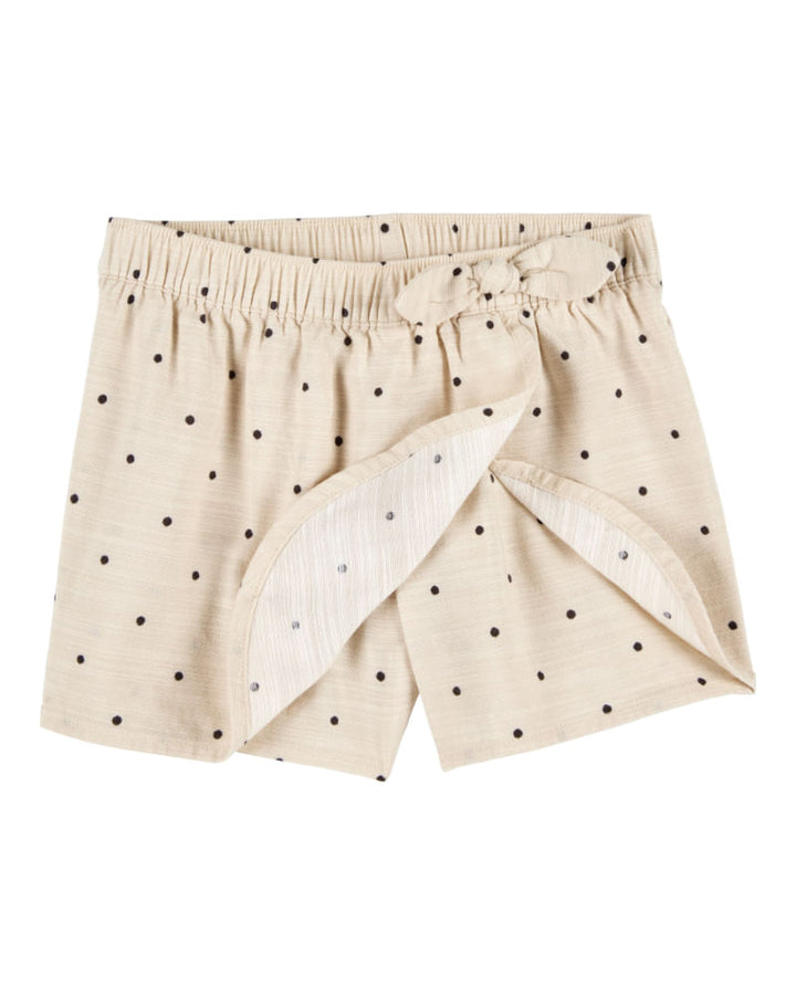 OSHKOSH NIÑA FALDA LINEN WRAP BROWN