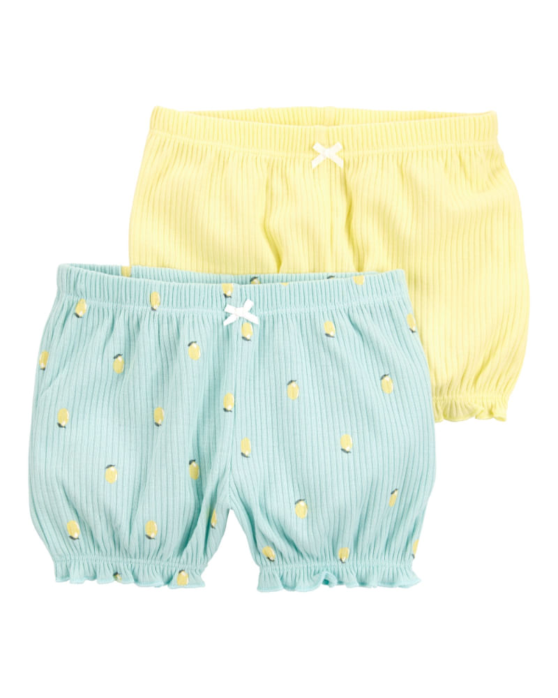CARTERS BEBE NIÑA SHORT BLUE LEMON/YELLOW MFL