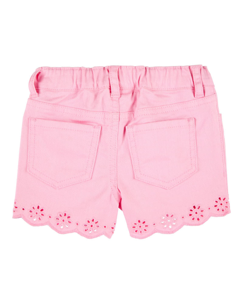 OSHKOSH NIÑA SHORT EYELET PINK