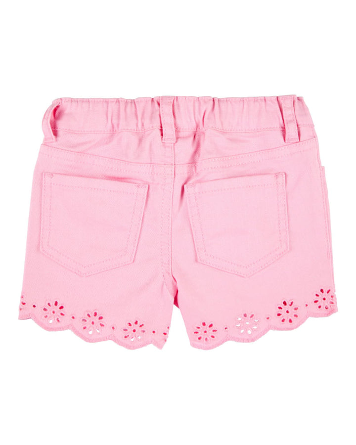 OSHKOSH NIÑA SHORT EYELET PINK