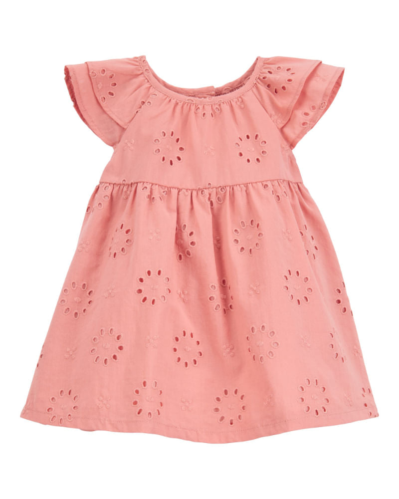 CARTERS BEBE NIÑA VESTIDO PINK EYELET