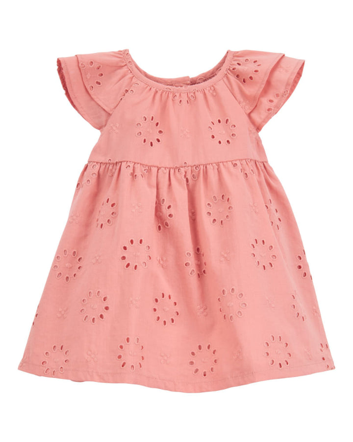 CARTERS BEBE NIÑA VESTIDO PINK EYELET