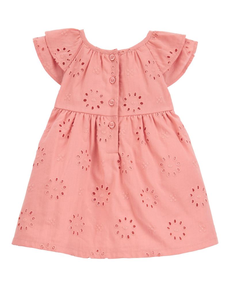 CARTERS BEBE NIÑA VESTIDO PINK EYELET