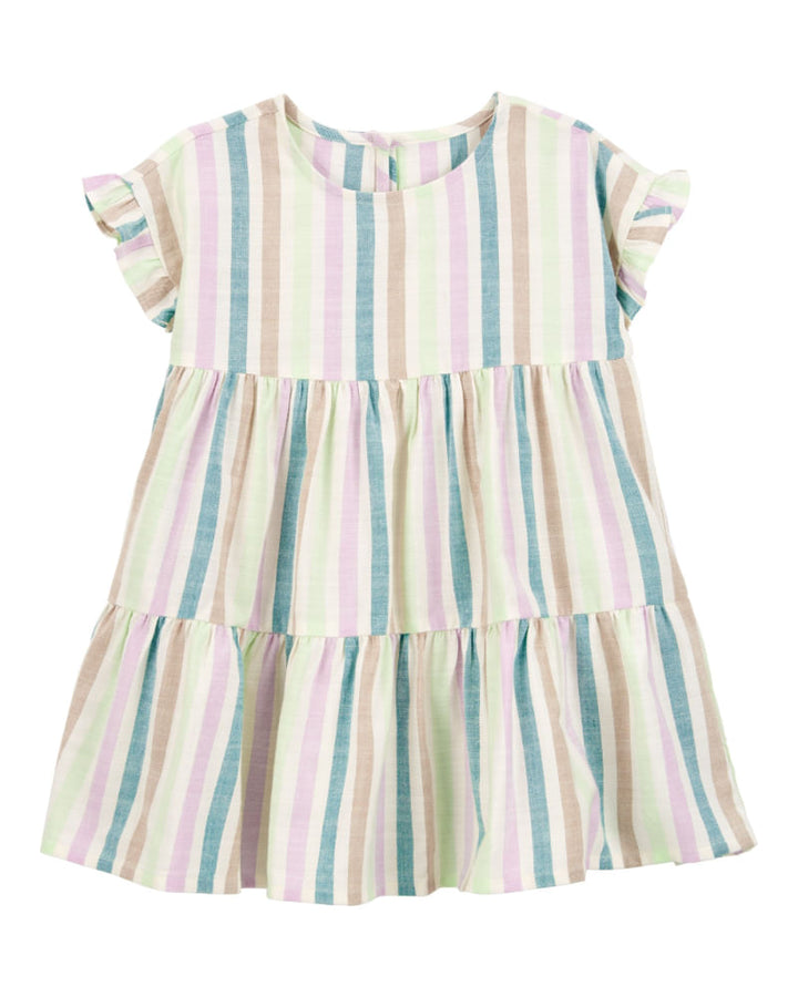 CARTERS NIÑA VESTIDO MULTI STRIPE