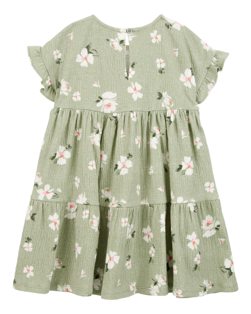 CARTERS NIÑA VESTIDO GREEN FLORAL
