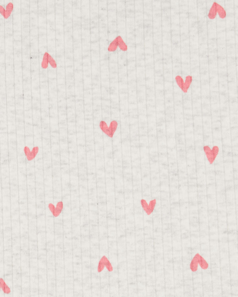 CARTERS BEBE NIÑA CONJ. DE SHORT GREY HEART 2PK