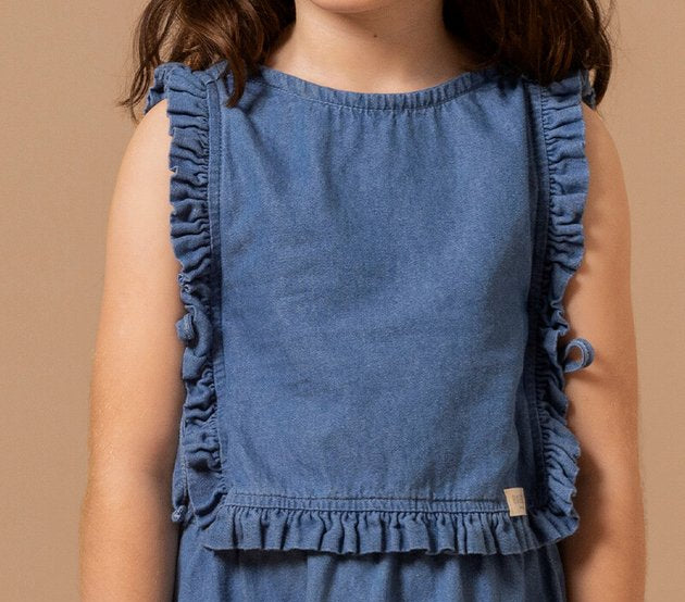 BUGBEE NIÑA BLUSA AZUL