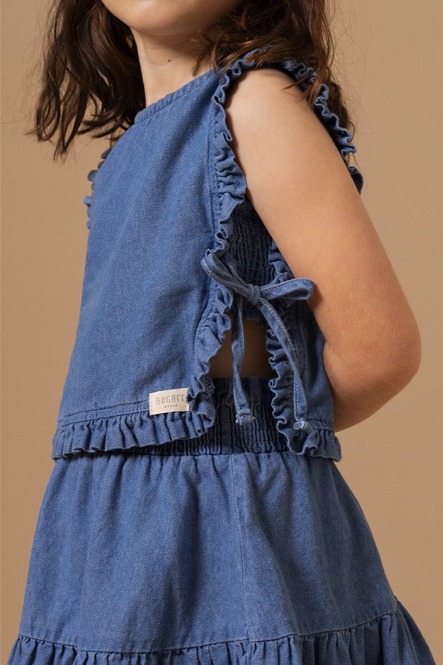 BUGBEE NIÑA BLUSA AZUL
