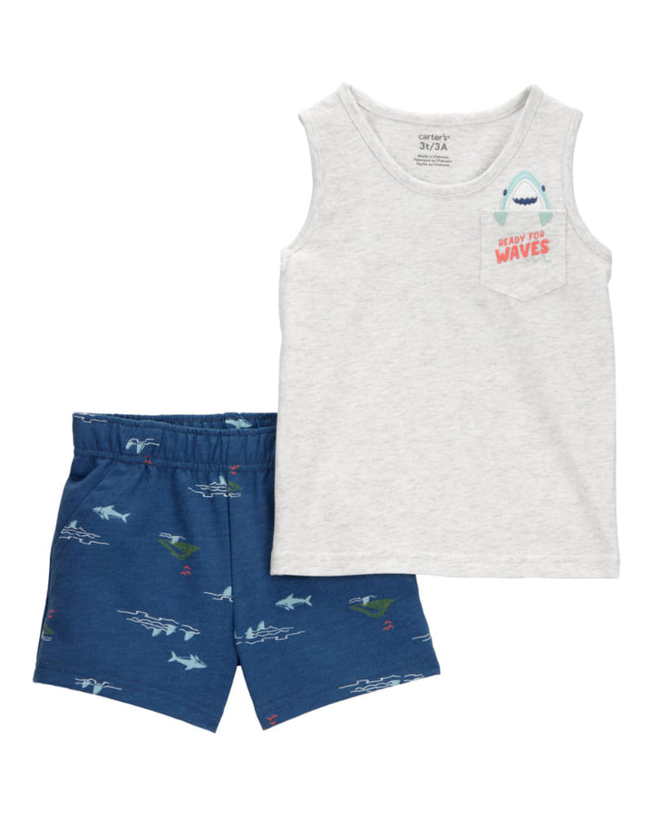 CARTERS BEBE NIÑO CONJ. DE SHORT MULTICOLOR