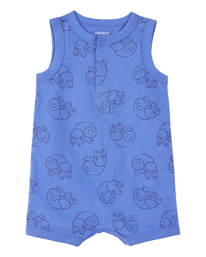CARTERS BEBE NIÑO ROMPER BLUE