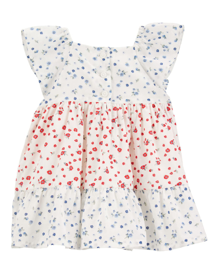 OSHKOSH BEBE NIÑA VESTIDO WHITE