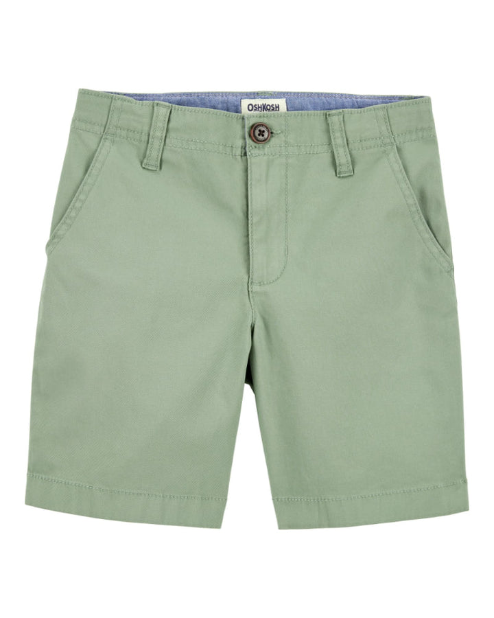 OSHKOSH NIÑO SHORT FLAT FRONT GREEN
