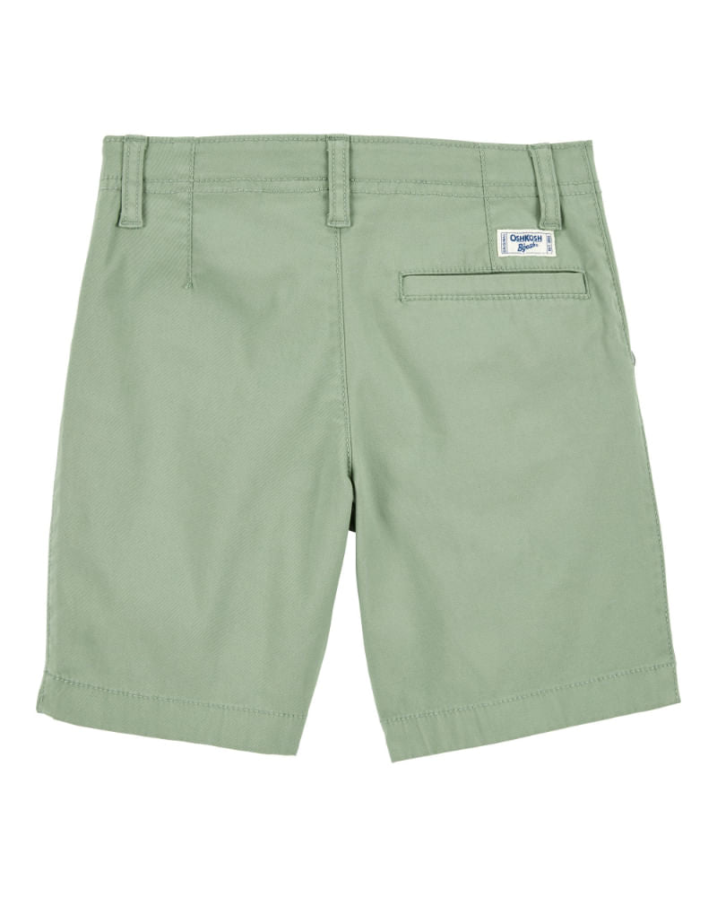 OSHKOSH NIÑO SHORT FLAT FRONT GREEN