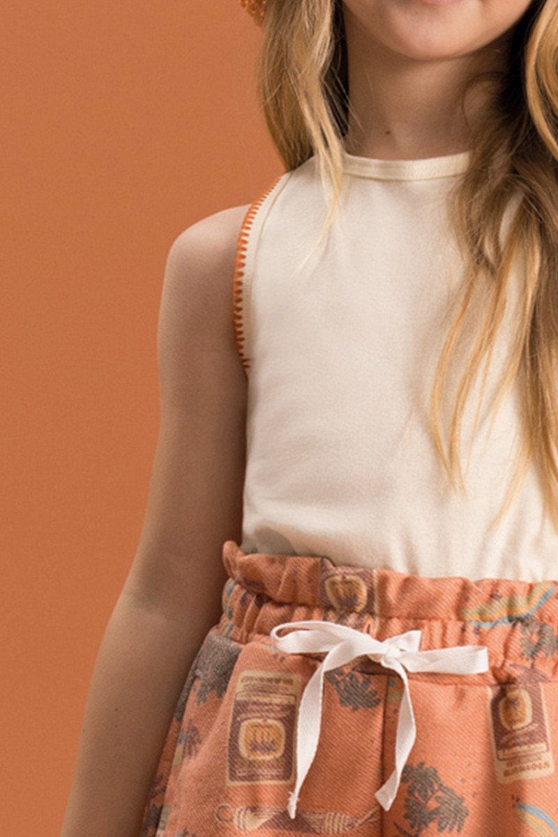 BUGBEE NIÑA CONJ. DE SHORT AMARILLO