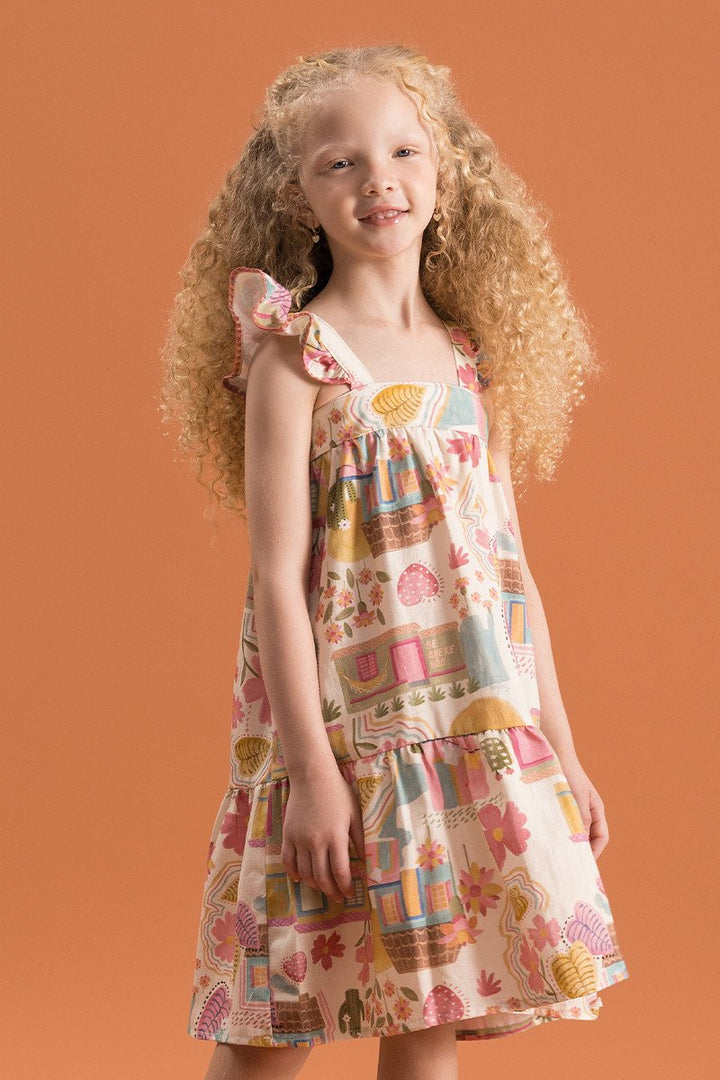 BUGBEE NIÑA VESTIDO MARRON