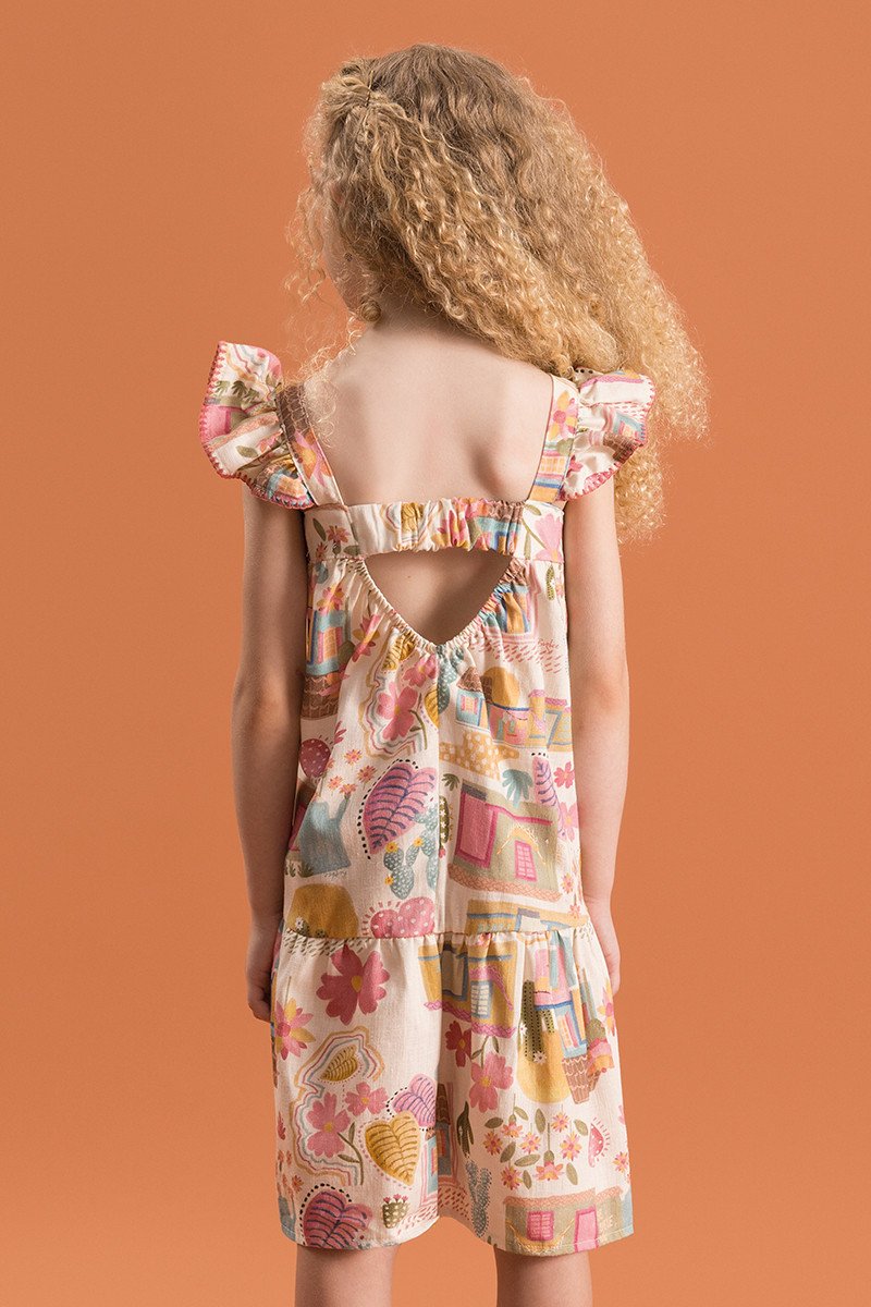 BUGBEE NIÑA VESTIDO MARRON