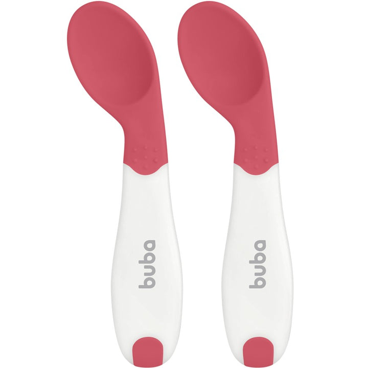 BUBA CUCHARAS DE ENTRENAMIENTO TERMOSENSIBLES 2PCS ROSA