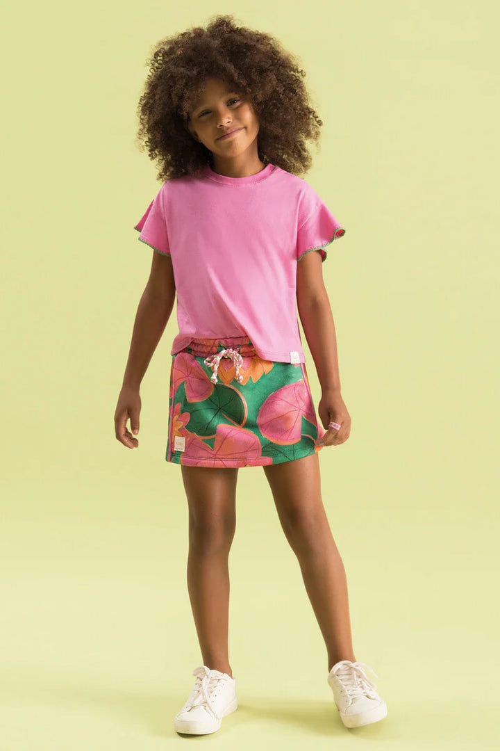 BUGBEE NIÑA CONJ. DE SHORT FUCSIA