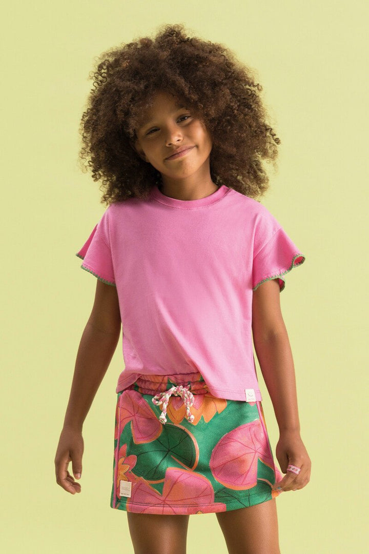 BUGBEE NIÑA CONJ. DE SHORT FUCSIA