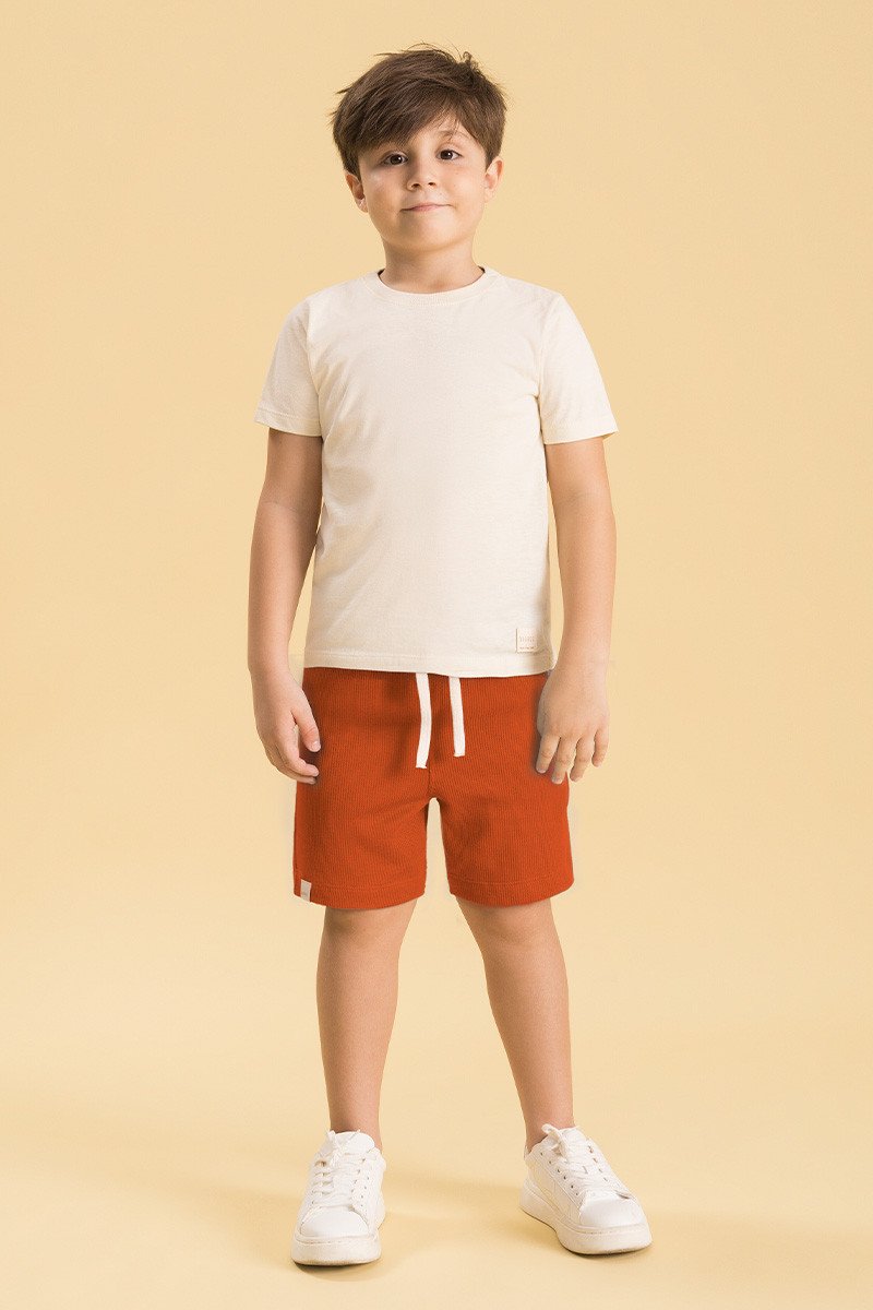 BUGBEE NIÑO CONJ. DE SHORT BEIGE