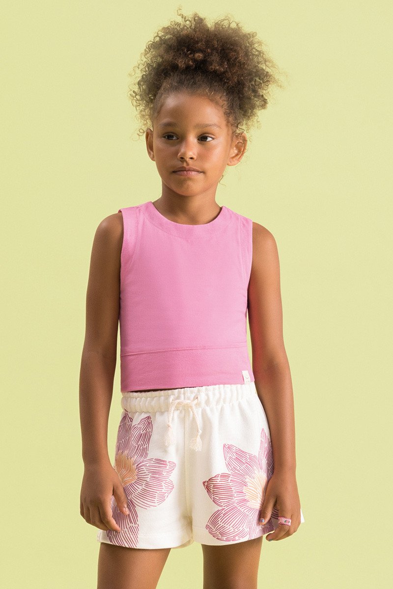 BUGBEE NIÑA CONJ. DE SHORT FUCSIA