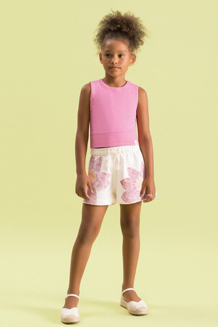 BUGBEE NIÑA CONJ. DE SHORT FUCSIA