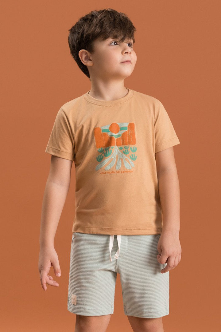 BUGBEE NIÑO CONJ. DE SHORT CASTAÑO