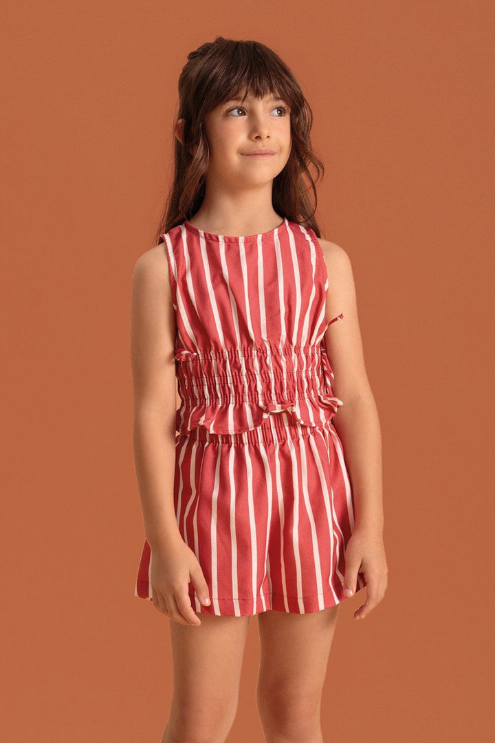 BUGBEE NIÑA CONJ. DE SHORT ROJO